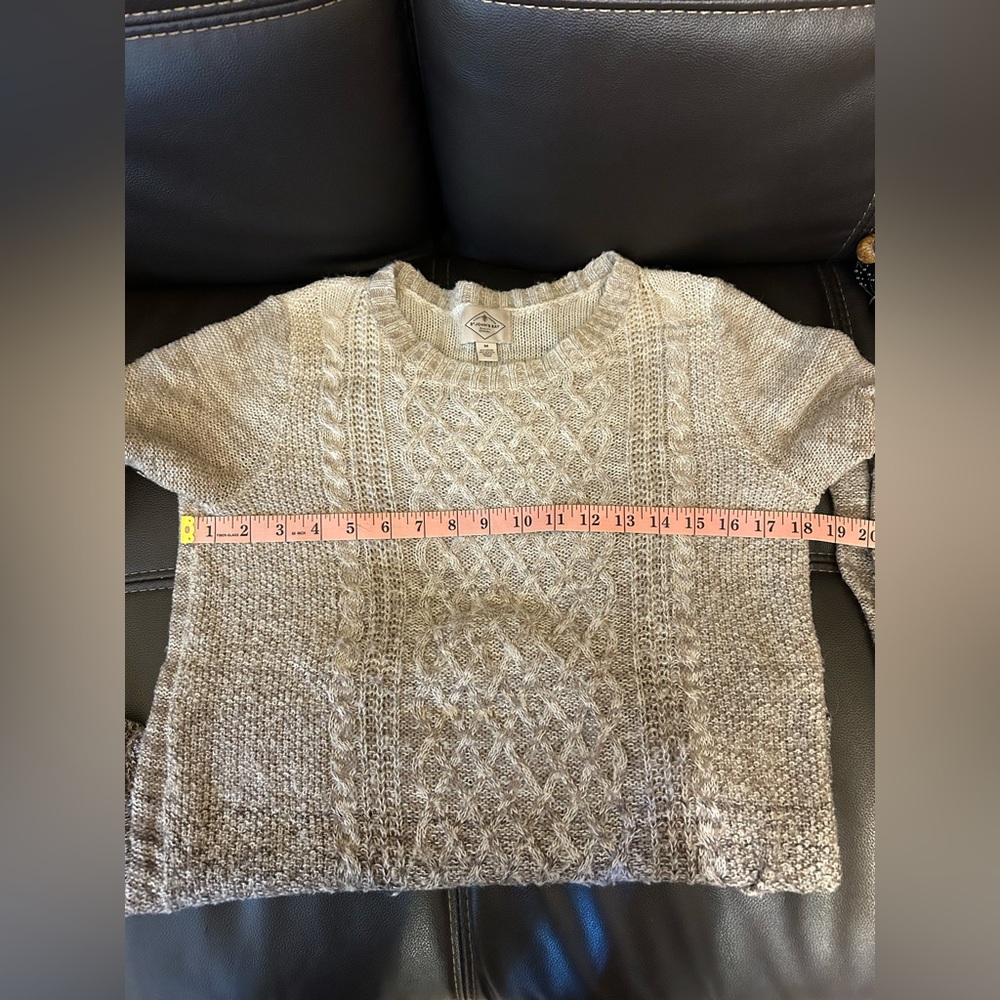 St. John's Bay Ombre Cable‎ Knit Long Sleeve Sweater. Size M - Picture 8 of 9